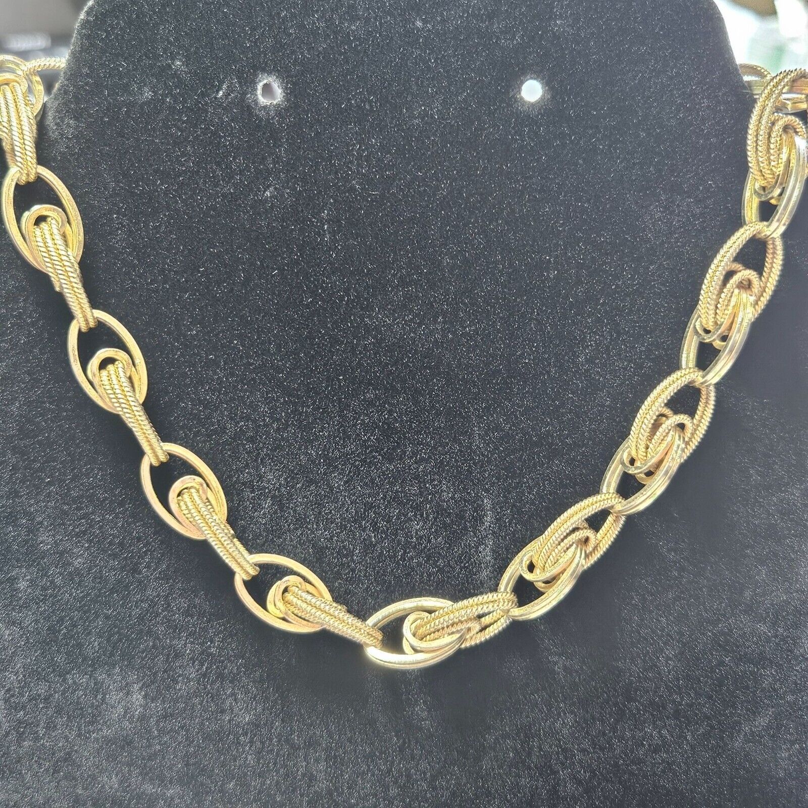 Monet Vintage Gold Tone Necklace 16-18"